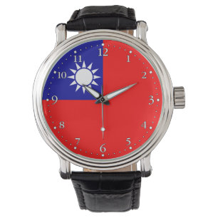 Flagge von Taiwan Armbanduhr