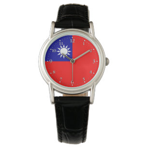 Flagge von Taiwan Armbanduhr