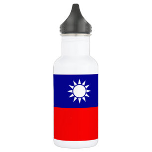 Flagge von Taiwan Edelstahlflasche