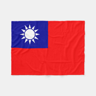 Flagge von Taiwan Fleecedecke