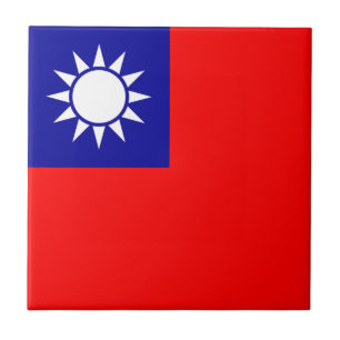 Flagge von Taiwan Fliese