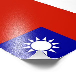Flagge von Taiwan Fotodruck