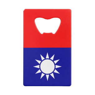 Flagge von Taiwan Geldbeutel Flaschenöffner