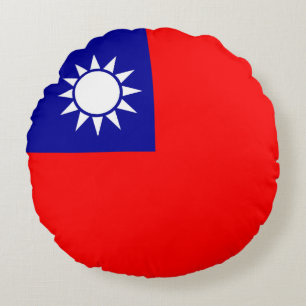 Flagge von Taiwan Rundes Kissen