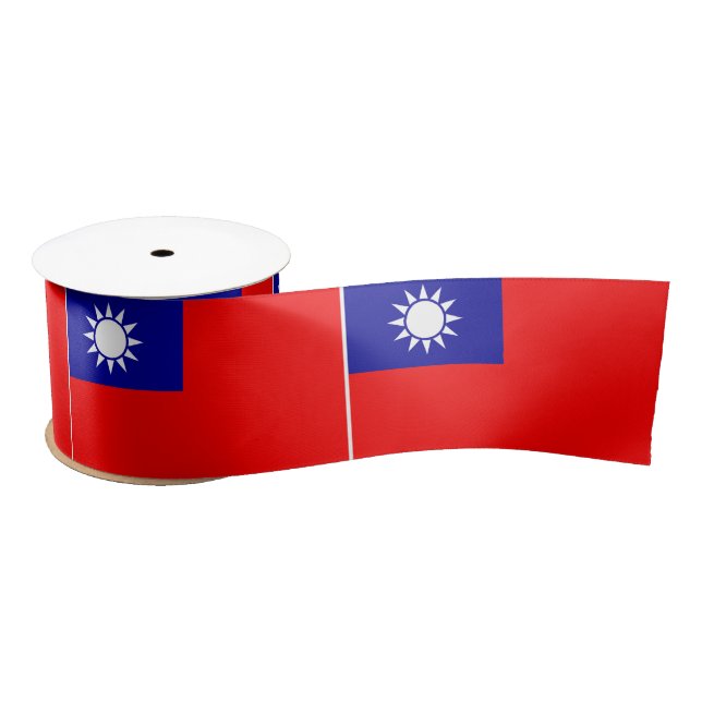 Flagge von Taiwan Satinband (Spule)