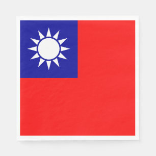 Flagge von Taiwan Serviette