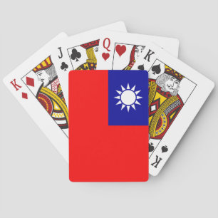 Flagge von Taiwan Spielkarten