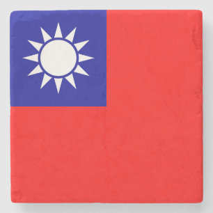 Flagge von Taiwan Steinuntersetzer