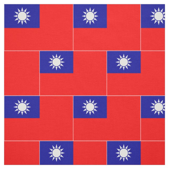 Flagge von Taiwan Stoff (Muster)