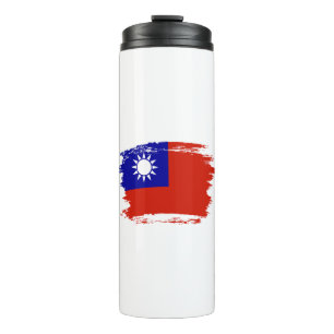 Flagge von Taiwan Thermosbecher