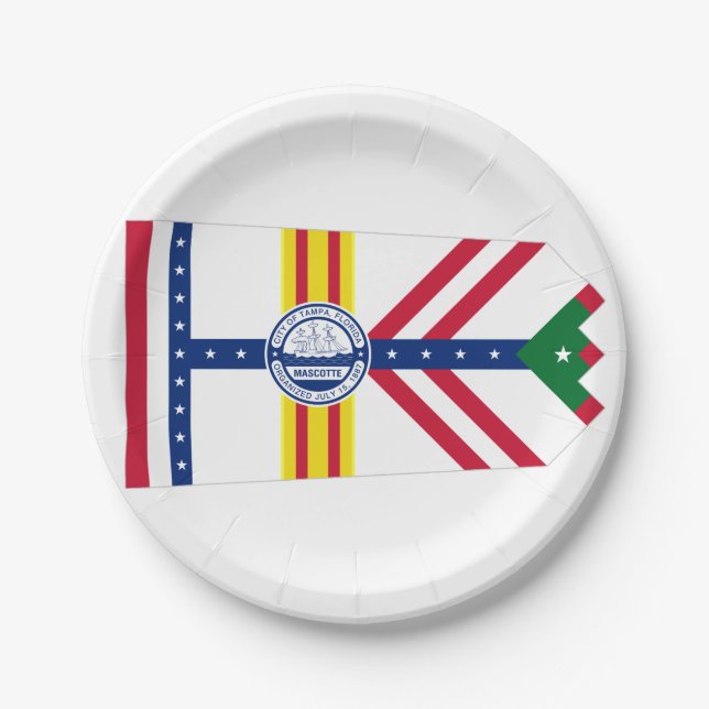 Flagge von Tampa, Teller von Florida (Vorderseite)