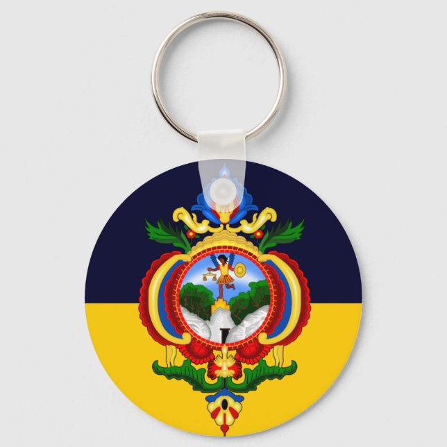 Flagge von Tegucigalpa, Honduras Schlüsselanhänger (Vorderseite)