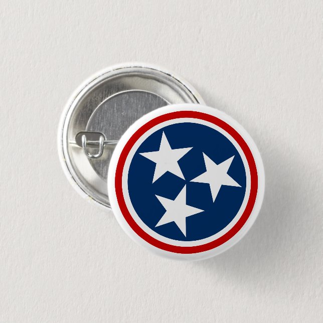 Flagge von Tennessee Button (Vorne & Hinten)
