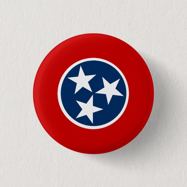 Flagge von Tennessee Button (Vorderseite)