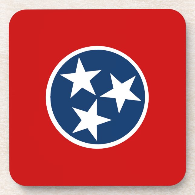 Flagge von Tennessee Getränkeuntersetzer (Vorderseite)