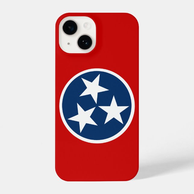 Flagge von Tennessee iPhone 14 Hülle (Rückseite)