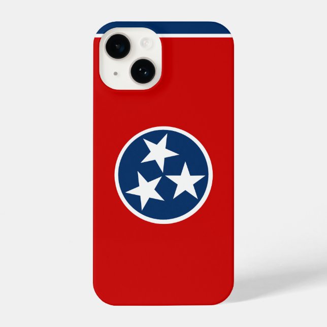 Flagge von Tennessee iPhone 14 Hülle (Rückseite)