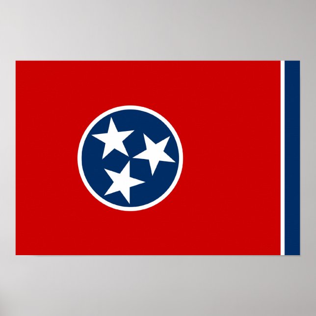 Flagge von Tennessee Poster (Vorne)