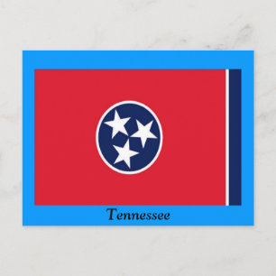 Flagge von Tennessee Postkarte