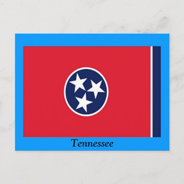 Flagge von Tennessee Postkarte (Vorderseite)