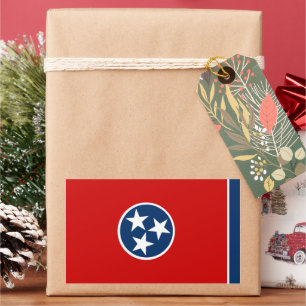 Flagge von Tennessee Rechteckiger Aufkleber