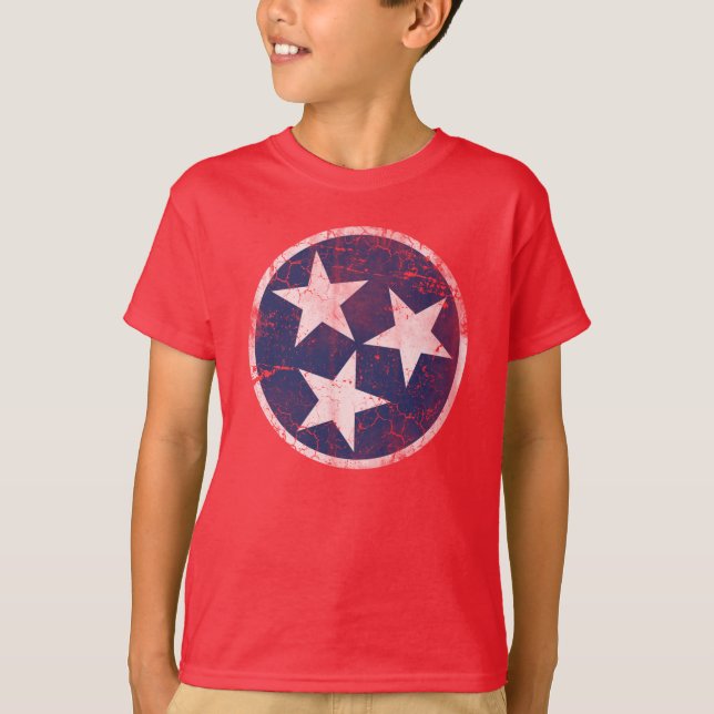 Flagge von Tennessee T-Shirt (Vorderseite)