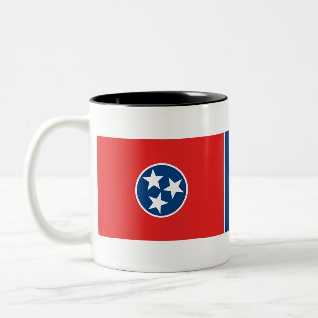 Flagge von Tennessee Zweifarbige Tasse (Links)
