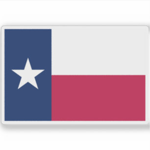 Flagge von Texas Aufkleber