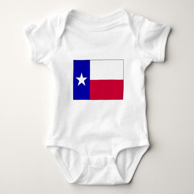Flagge von Texas Baby Strampler (Vorderseite)