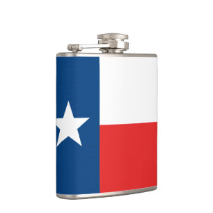 Flagge von Texas Flachmann