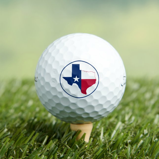 Flagge von Texas Golfball (Insitu T-Shirt)