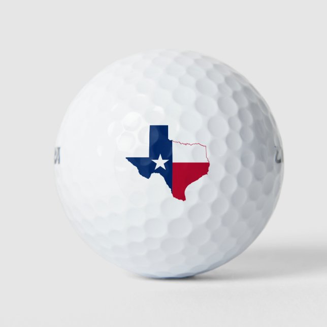 Flagge von Texas Golfball (Vorderseite)