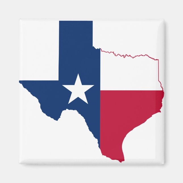 Flagge von Texas Magnet (Vorne)