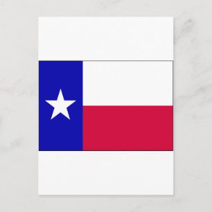 Flagge von Texas Postkarte