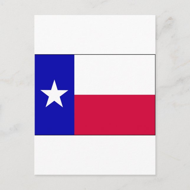 Flagge von Texas Postkarte (Vorderseite)