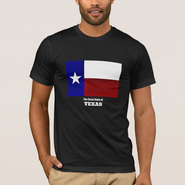 Flagge von Texas T-Shirt (Vorderseite)