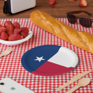 Flagge von Texas, Texanische Flagge Pappteller