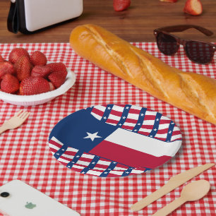Flagge von Texas, Texanische Flagge Pappteller