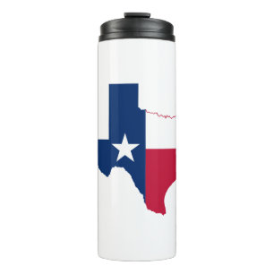 Flagge von Texas Thermosbecher