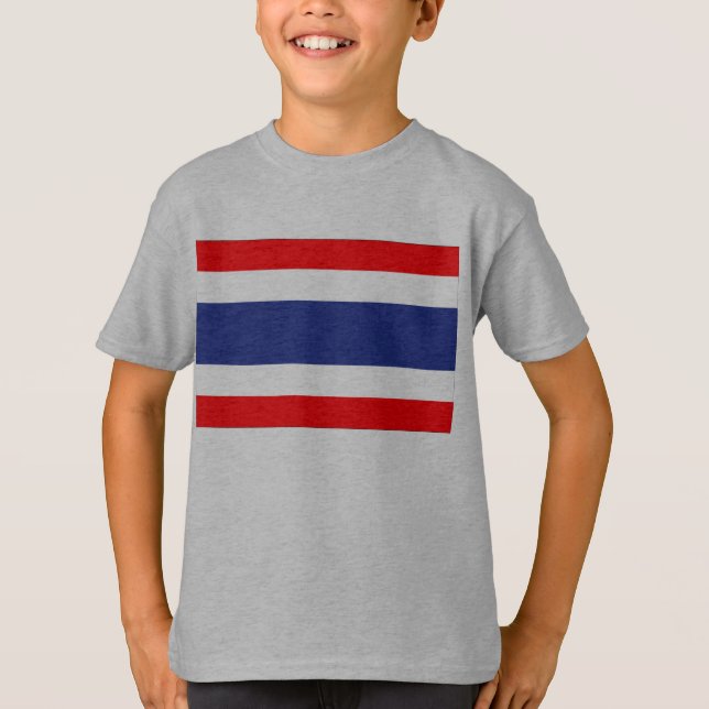 Flagge von Thailand T-Shirt (Vorderseite)