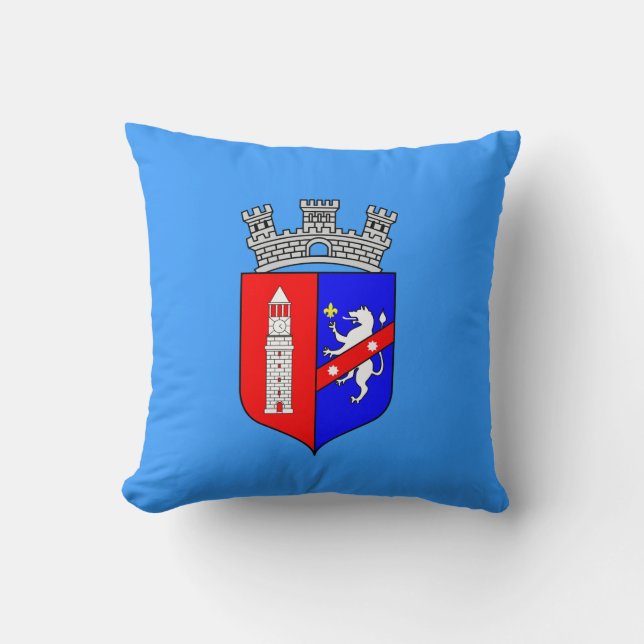 Flagge von Tirana, Albanien Keuchhuhn Kissen (Vorderseite)