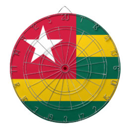 Flagge von Togo Dartscheibe