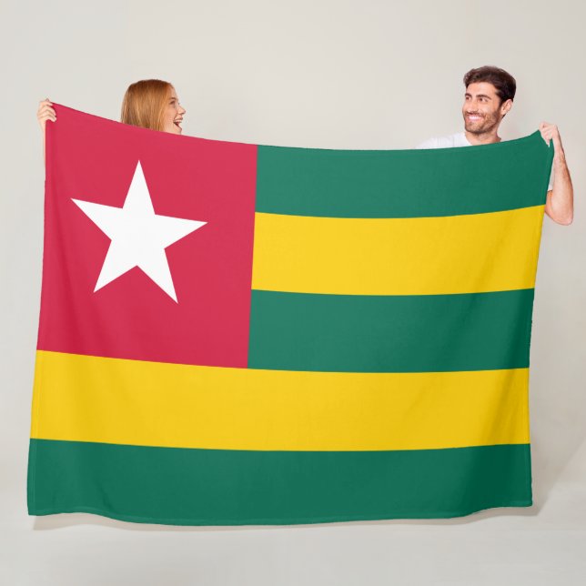 Flagge von Togo Fleecedecke (Beispiel)