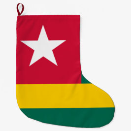 Flagge von Togo Großer Weihnachtsstrumpf