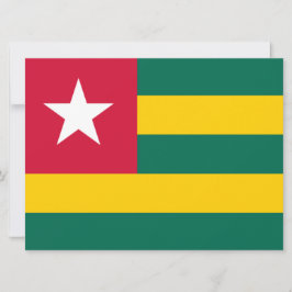 Flagge von Togo Karte