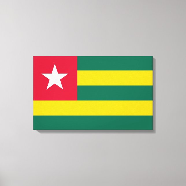 Flagge von Togo Leinwanddruck (Vorderseite)