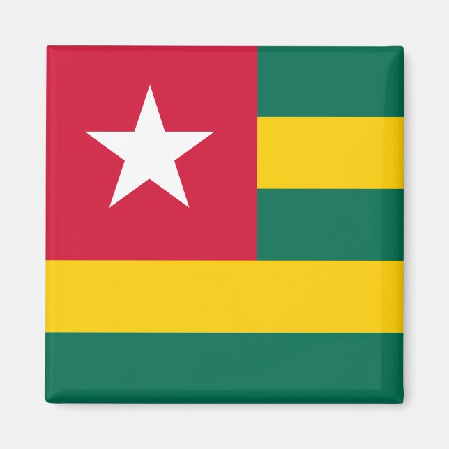 Flagge von Togo Magnet (Vorne)