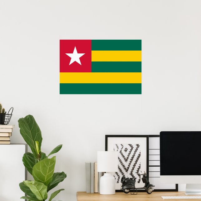 Flagge von Togo Poster (Heimbüro)