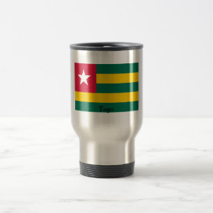 Flagge von Togo Reisebecher
