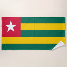 Flagge von Togo Strandtuch